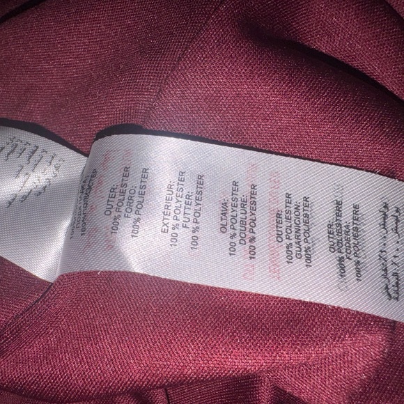 Little Mistress Dark Plum/Burgundy Sequin Long-Sleeve Wrap Dress NWT - Picture 10 of 12